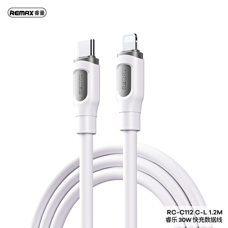 Cáp sạc nhanh 30w REMAX RC-C112 (c-l) Type C ra iPhone Lightning PD chính hãng [BH 1 năm]