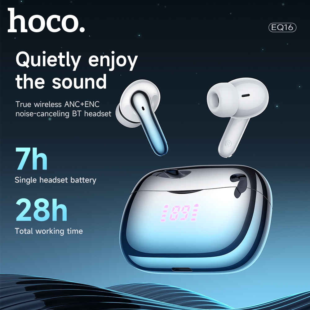 Tai nghe bluetooth HOCO EQ16 kiểu dáng airpods chính hãng [BH 1 năm]