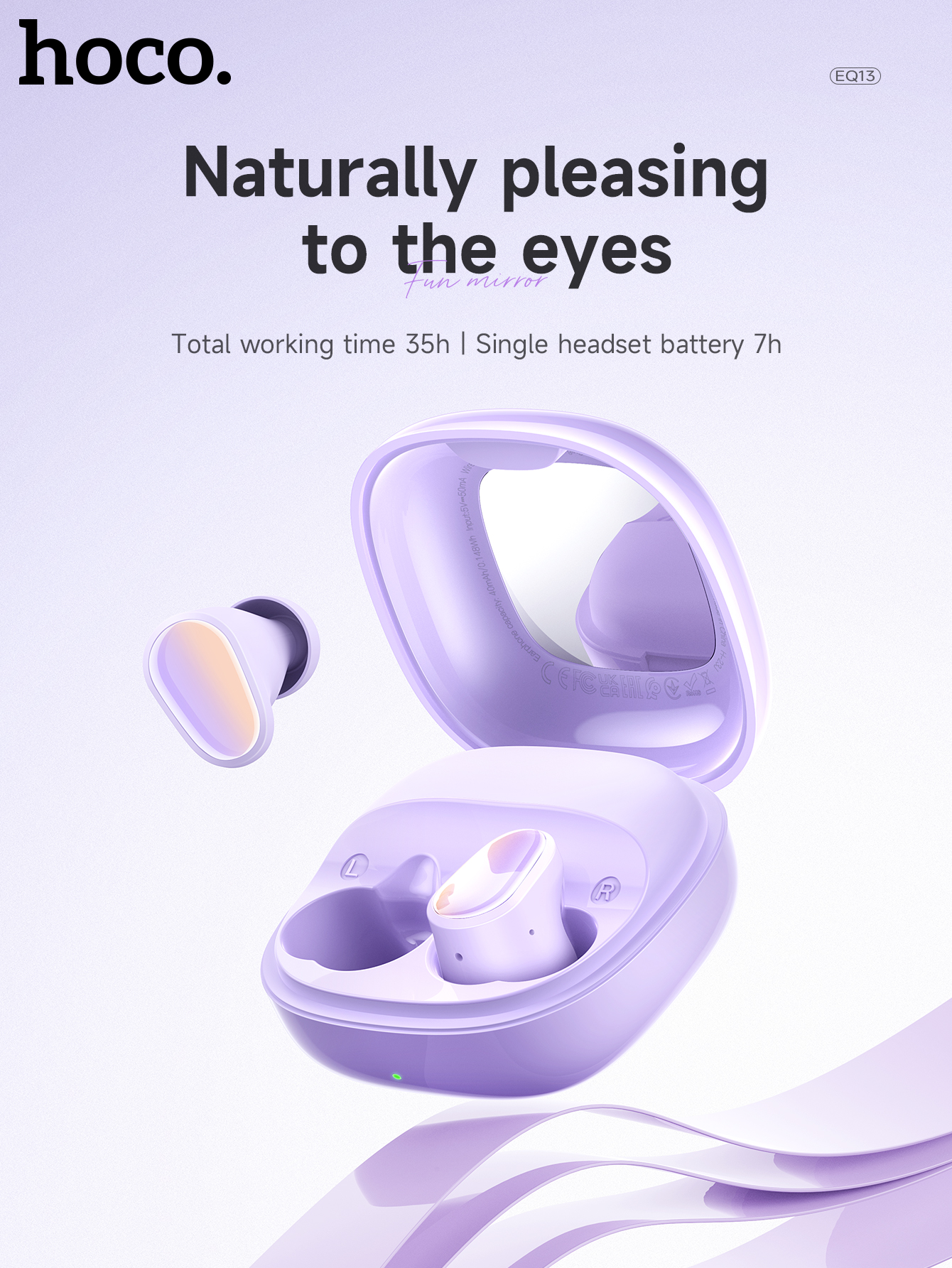 Tai nghe bluetooth Hoco EQ13 true wireless kiểu airpods chính hãng [BH 1 năm]
