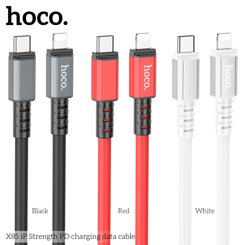 Cáp sạc nhanh 20w Hoco X85 (c-l) cổng Type C ra iPhone Lighting chính hãng [BH 1 NĂM]