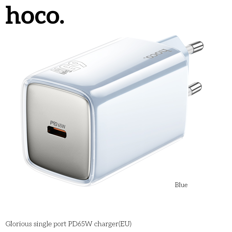 Cóc Sạc nhanh PD65W 1 Cổng Type c Hoco N48 Glorious chính hãng