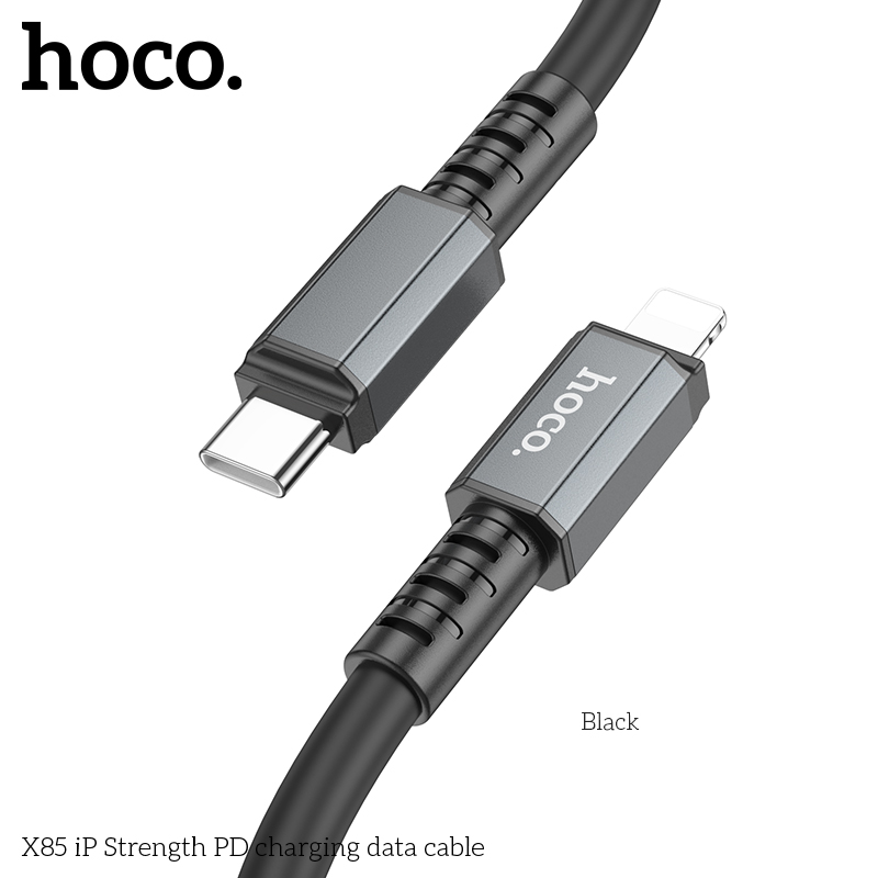 Cáp sạc nhanh 20w Hoco X85 (c-l) cổng Type C ra iPhone Lighting chính hãng [BH 1 NĂM]