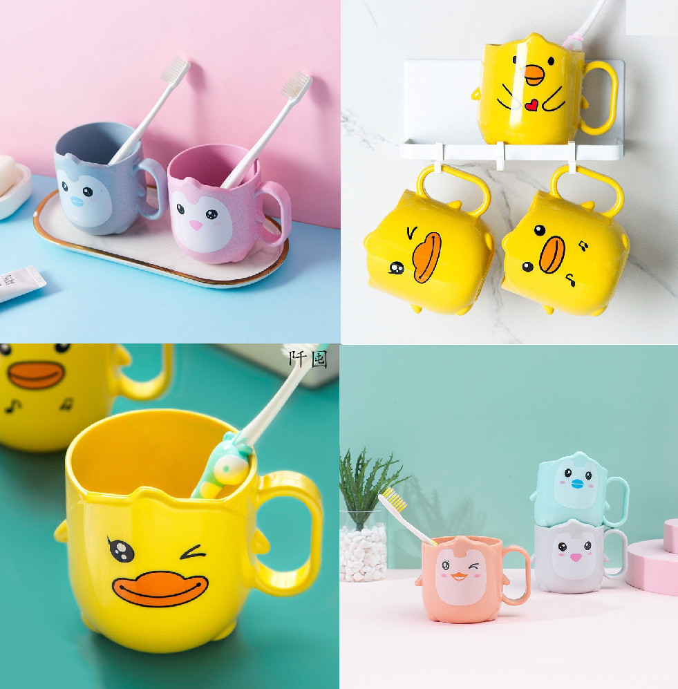 Ly cốc nhựa uống nước / đánh răng hình kute cho bé