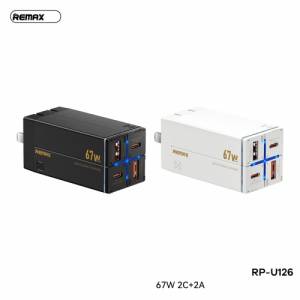 Cóc sạc nhanh 67w REMAX RP-U126  CN cóc 4 cổng sạc ( 2 cổng usb 2 cổng Type C) chính hãng [BH: 1 năm]