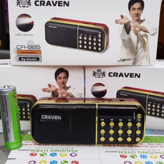 Loa  Craven CR865 nghe kinh, nghe pháp, FM chính hãng 1 pin [BH 6 tháng]