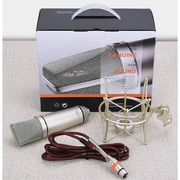 Micro livetstream AQTA U87-MA 48V chính hãng kiểu cầm tay siêu đẹp siêu hay [BH 6 Tháng]