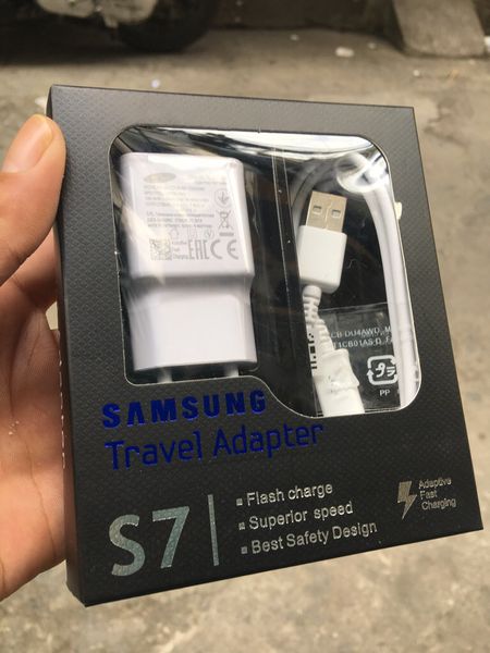 Bộ sạc nhanh Samsung S7 chui Micro full box hộp đen loại 1 zin [BH 3 tháng] / pktn sale