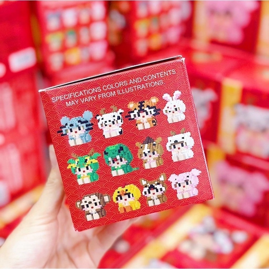Bộ lego mini 550 pcs hình thú nhiều hình- ngẫu nhiên tùy lô / pktn sale