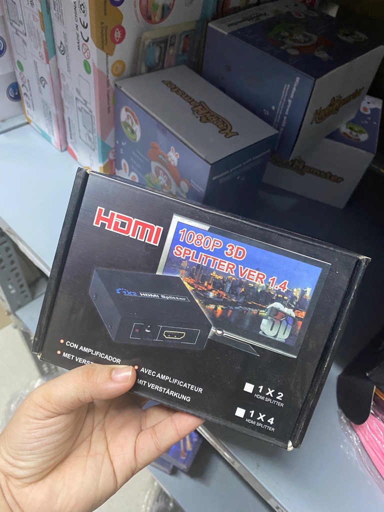Bộ chia HDMI 1 ra 4 HDMI SPLITTER 1 TO 4 full HD 1080 [BH: 1 tháng] / pktn sale