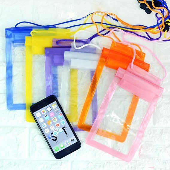 Túi đựng điện thoại chụp hình dưới nước trong suốt nhiều màu