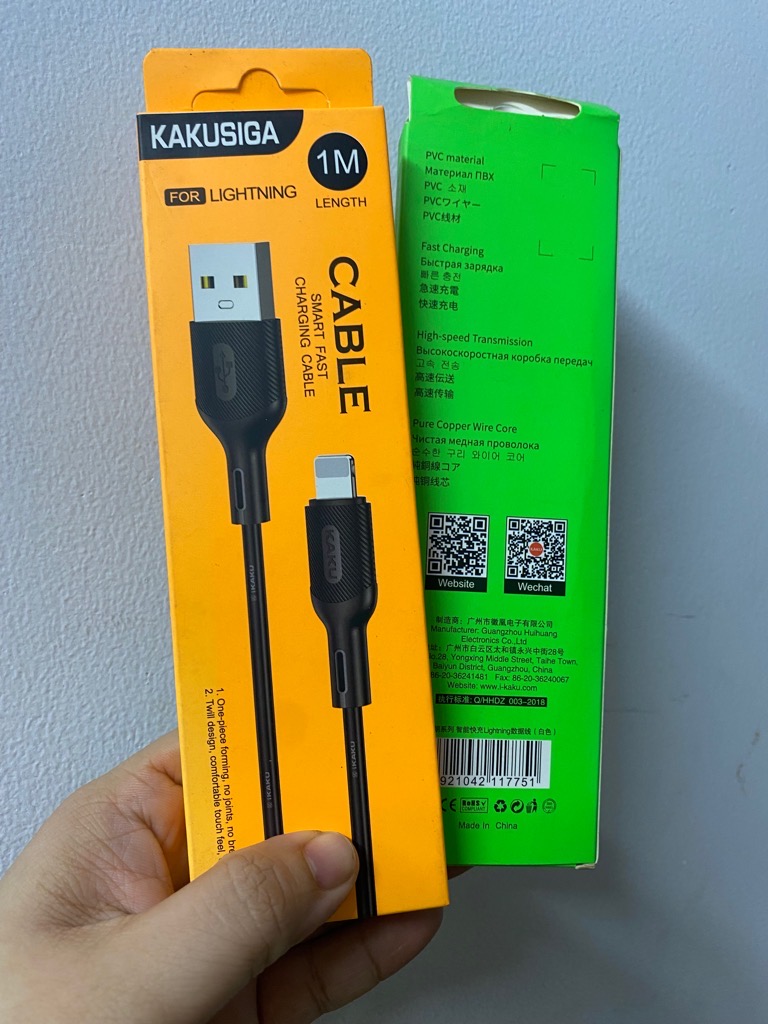 Cáp sạc nhanh iPhone KAKU Ksc-535 {usb ra iphone lightning} dài 1m chính hãng [BH: 3 Tháng]