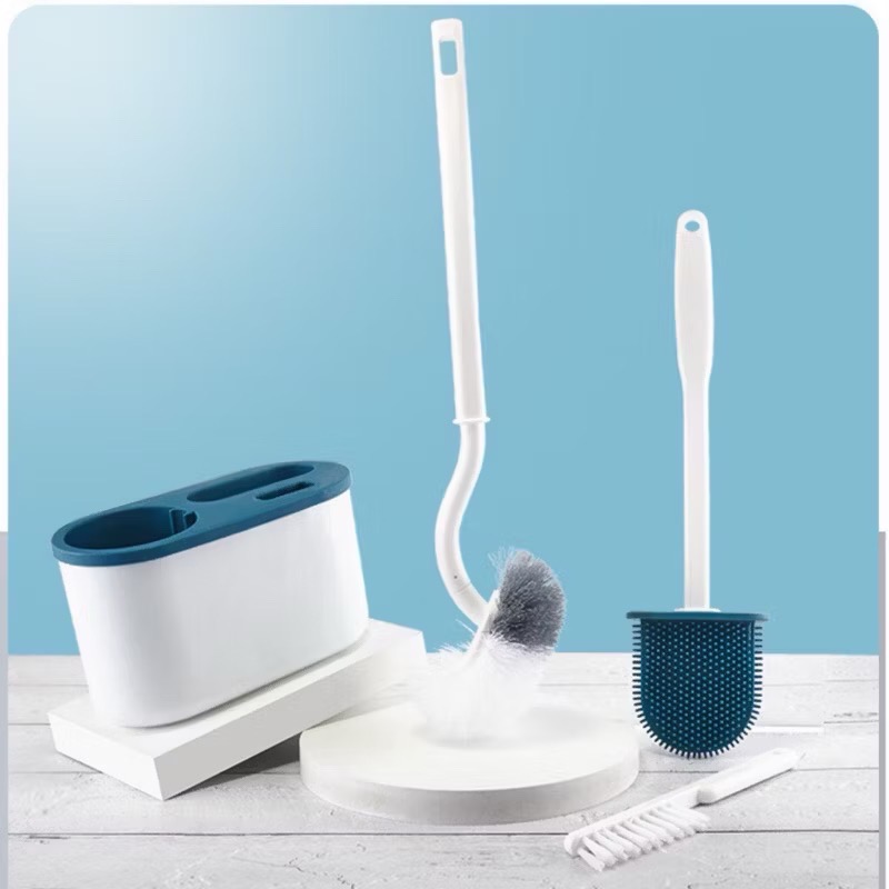 Set 3 chổi vệ sinh bồn cầu, toilet  3in1 tiện lợi [BH: NONE]