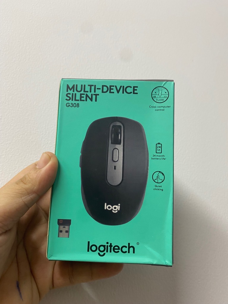 Chuột không dây Logitech G308 Silent Multi-device [BH 1 năm]