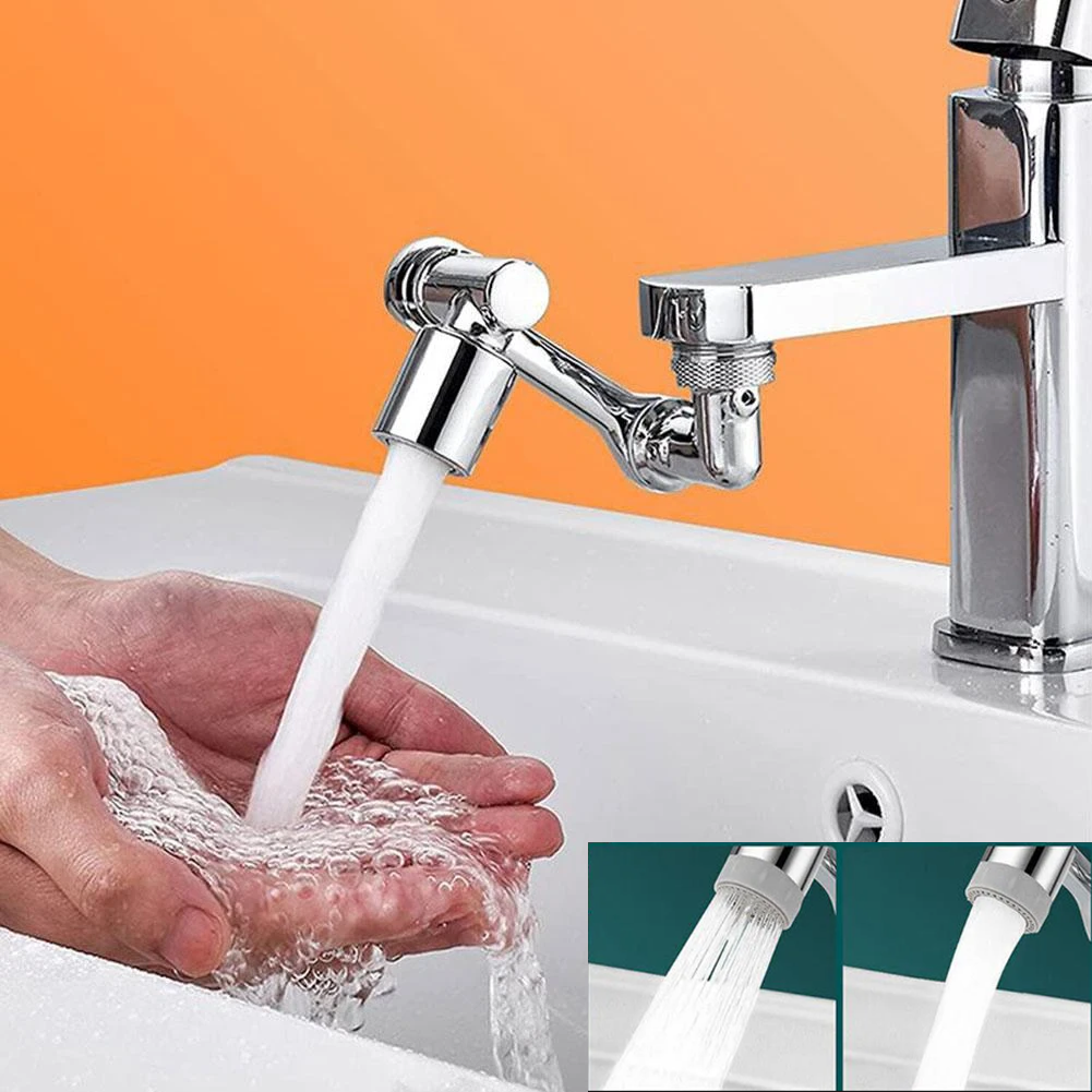 Đầu vòi nối dài xoay 1080 độ gắn lavabo, vòi nước bồn rửa chén nhà bếp xoay thông minh bằng nhựa / pktn sale