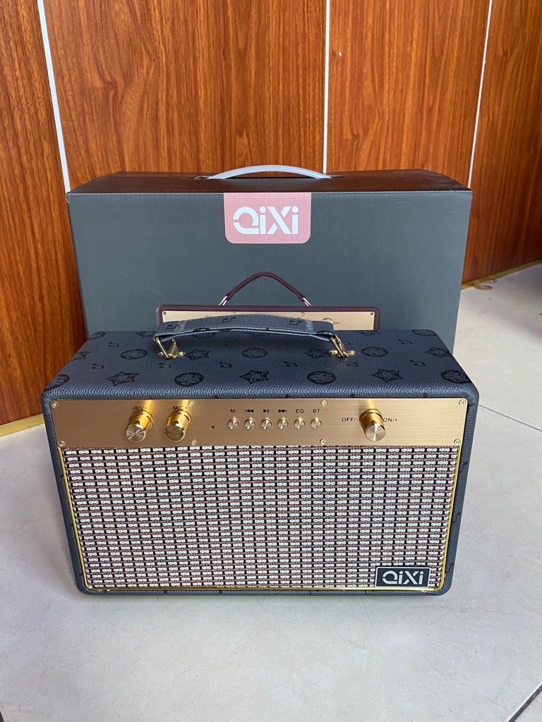Loa bluetooth karaoke QIXI SK-2030 tặng kèm 1 micro không dây hát karaoke [BH: 3 tháng]