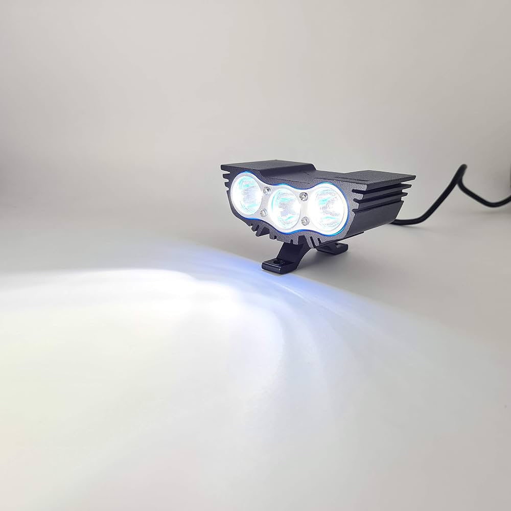 Đèn Trợ Sáng LED Bi Cầu 3 Mắt Cho Xe Máy – Siêu Sáng, Tiết Kiệm Điện (12V-80V)