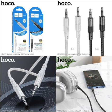 Cáp chuyển 3.5 ra 3.5 HOCO UPA27 cáp 2 đầu 3.5 chuyển đổi âm thanh siêu tiện lợi