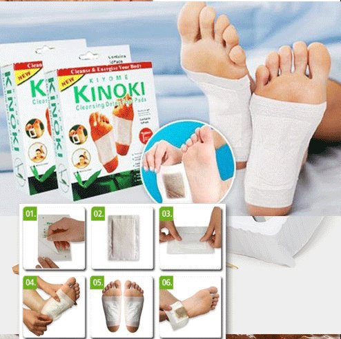 Hộp 10 miếng dán thải độc chân Kiyome [BH: None] 1l1a8