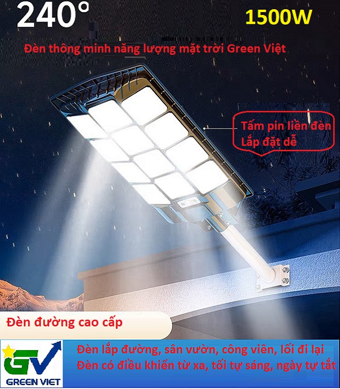 Đèn năng lượng mặt trời 600w 3 mặt đèn siêu sáng [BH 6 tháng]