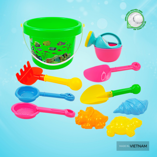 Bộ đồ chơi xúc cát 8 món cho bé