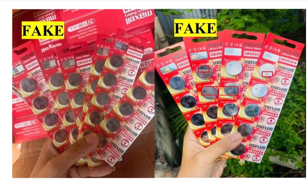 Vỉ 5 viên Pin Cmos Maxell Japan Cr2032H chính hãng (Pin Fake có số 25, 45 trên pin) [BH: NONE]