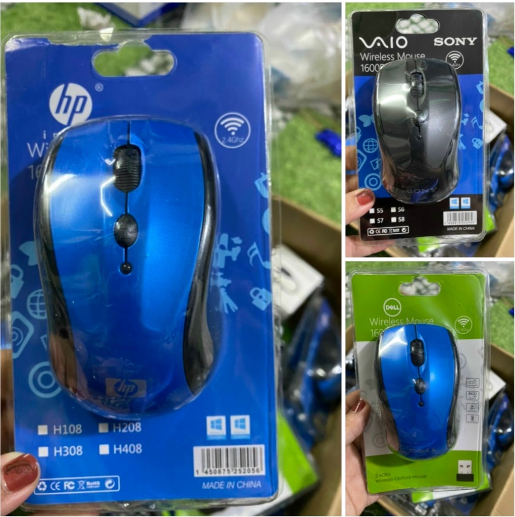 Chuột không dây 5 NÚT Dell / HP / Sony ép vỹ nhựa [BH 1 năm] / pktn sale
