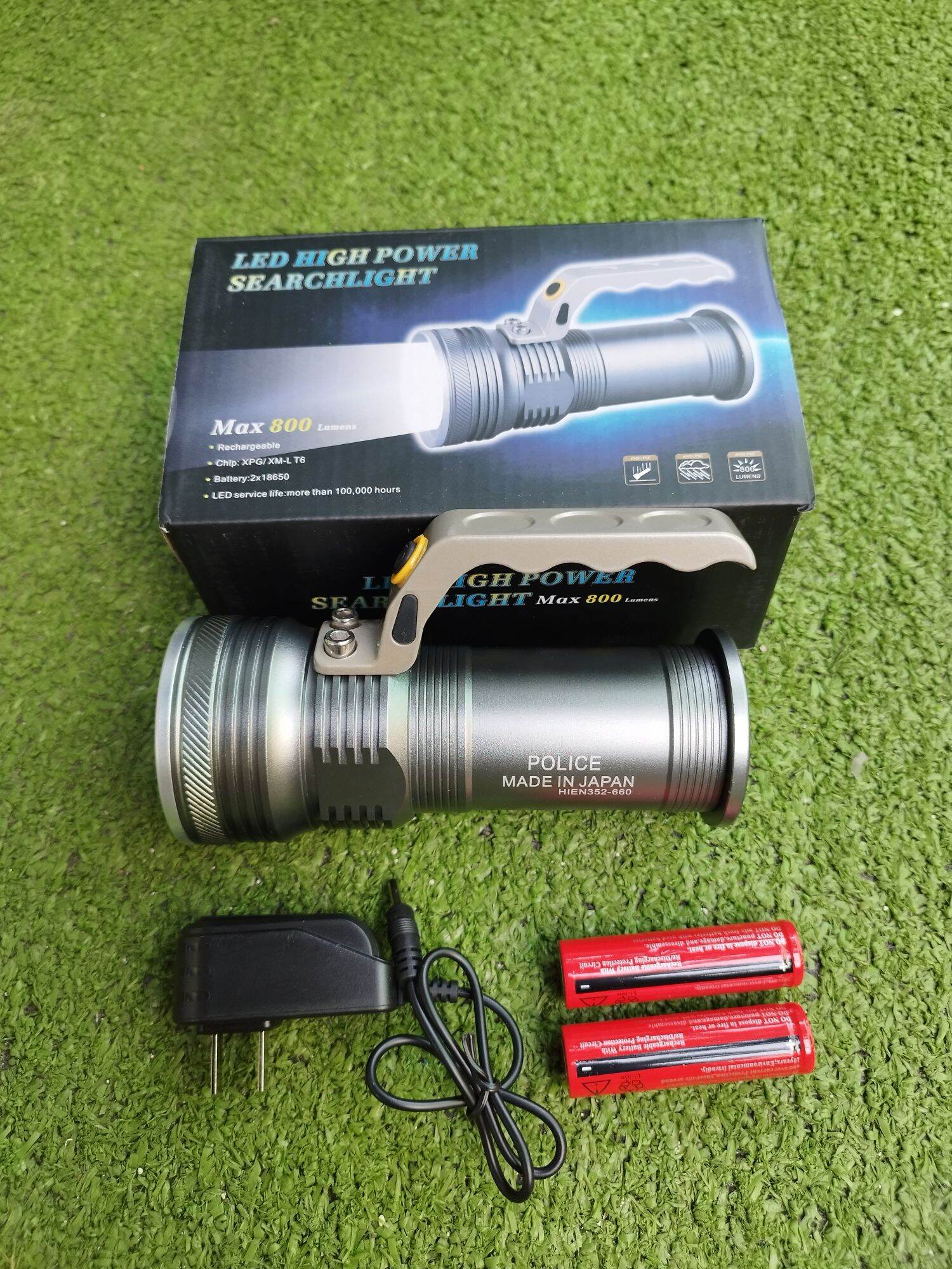Đèn pin cầm tay XM-L T660 Max 8000 Lumens vỏ kim loại siêu sáng pin trâu [BH 1 tuần]