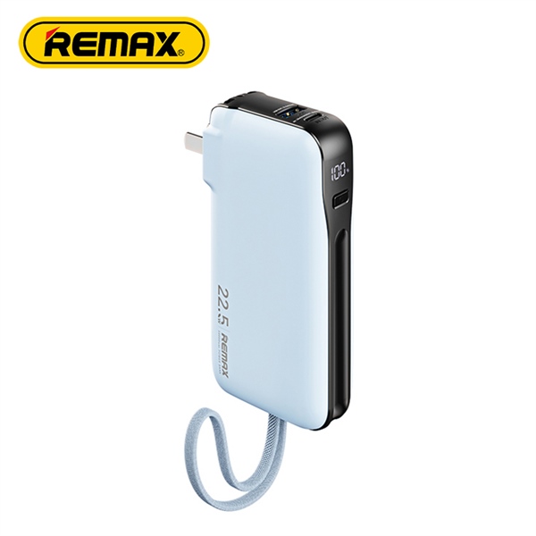 Pin sạc nhanh 22.5w Remax RPP-35 10.000mAh dự phòng PD QC3.0 kèm cáp liền pin, ghim sạc ổ điện chính hãng [BH 1 năm]