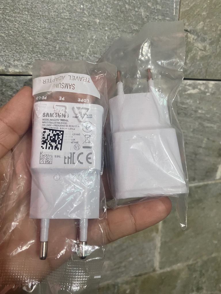 Cóc sạc nhanh QC3.0 Samsung S6 / S8 / S9 / S10 {zin linh kiện} 2A G2 G4 đóng bịch 1 cổng usb logo sấm sét khắc chìm đóng bịch [BH 6 tháng] / pktn sale