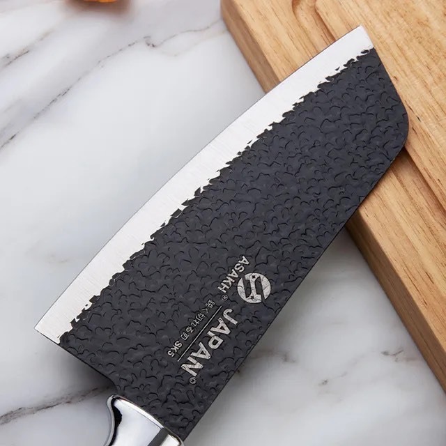 Dao Nhật làm bếp thân sần lưỡi trơn JP-05 JAPAN [BH: None]