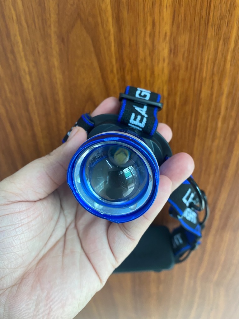Đèn pin đội đầu 1 bóng Xịn siêu sáng HIGH POWER MULTICOLOR HEADLIGHTS fullbox [BH: 1  Tuần]