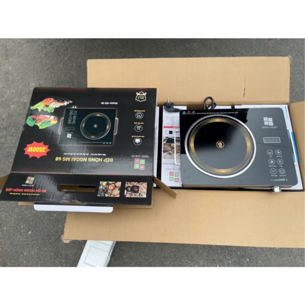 Bếp hồng ngoại Misu đen MS-68 [BH: 1 TUẦN]