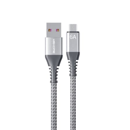 Cáp sạc nhanh 6A Wekome WDC-169a usb ra type-c dây dù chính hãng [BH 1 năm]