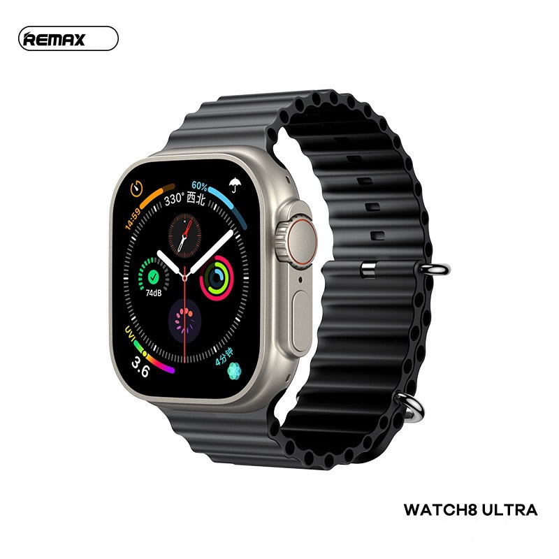 Đồng hồ thông minh Remax Watch 8 ULTRA {Cam/ Đen} Smart Watch chính hãng [BH 1 Năm]