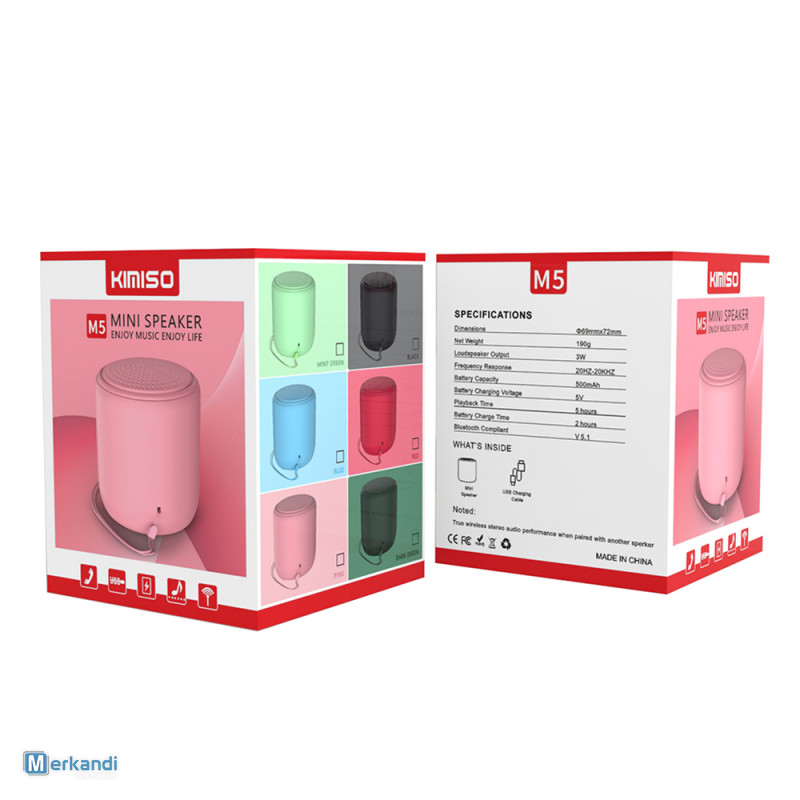 Loa Bluetooth Kimiso M5 tròn mini siêu hay [BH 6 tháng]