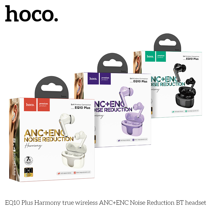 Tai nghe bluetooth HOCO EQ10 PLUS true wireless kiểu dáng AIRPODS chính hãng [BH 1 năm]