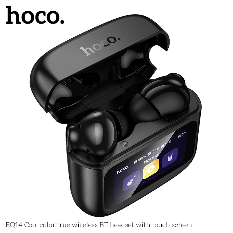Tai nghe bluetooth Hoco EQ14 dock có màn hình cảm ứng siêu nhạy tai nghe mẫu Airpods PRO2 siêu đẹp [Bh 1 Năm]
