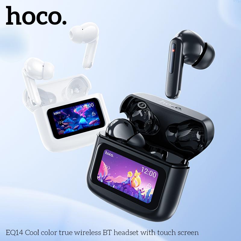 Tai nghe bluetooth Hoco EQ14 dock có màn hình cảm ứng siêu nhạy tai nghe mẫu Airpods PRO2 siêu đẹp [Bh 1 Năm]