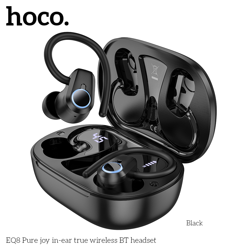 TAI NGHE BLUETOOTH HOCO EQ8 KIỂU DÁNG AIRPODS MÓC TAI SIÊU ĐẸP CHÍNH HÃNG [BH: 1 NĂM]