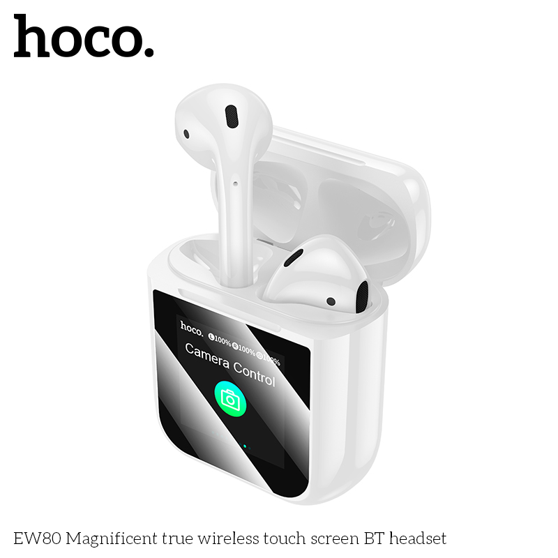 Tai nghe bluetooth HOCO EW80 mẫu airpods 2 có màn hình cảm ứng siêu tiện lợi