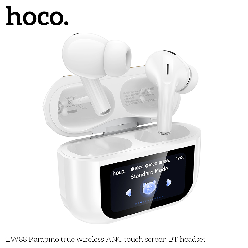 Tai nghe bluetooth HOCO EW88 mẫu PRO2 dock có màn hình LCD siêu tiện lợi