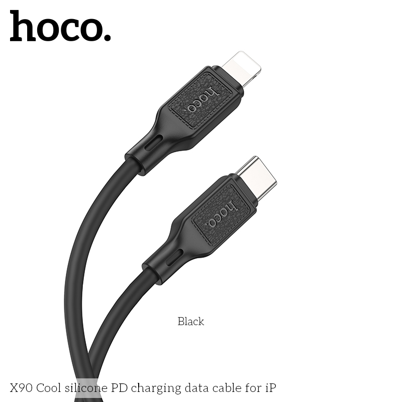 Cáp Sạc Nhanh 20w HOCO X90 (c-l) Silicon cổng Type C ra iPhone Lightning Chính Hãng [BH: 1 NĂM]