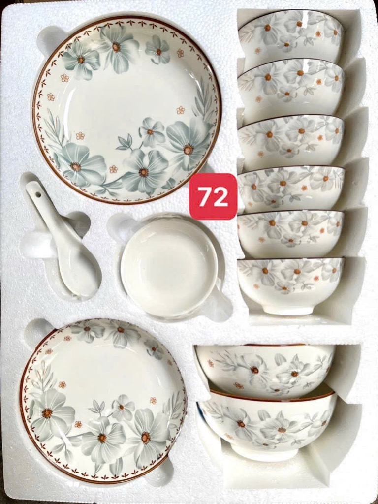 Bộ chén bát đĩa sứ 11 món NO 171 cao cấp [BH: NONE] 1l9c11
