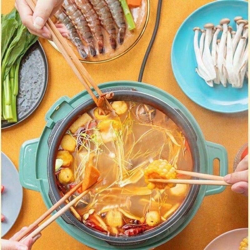 Nồi áp suất, nồi lẩu đa năng 3 lít Aux [BH: 1 tháng]