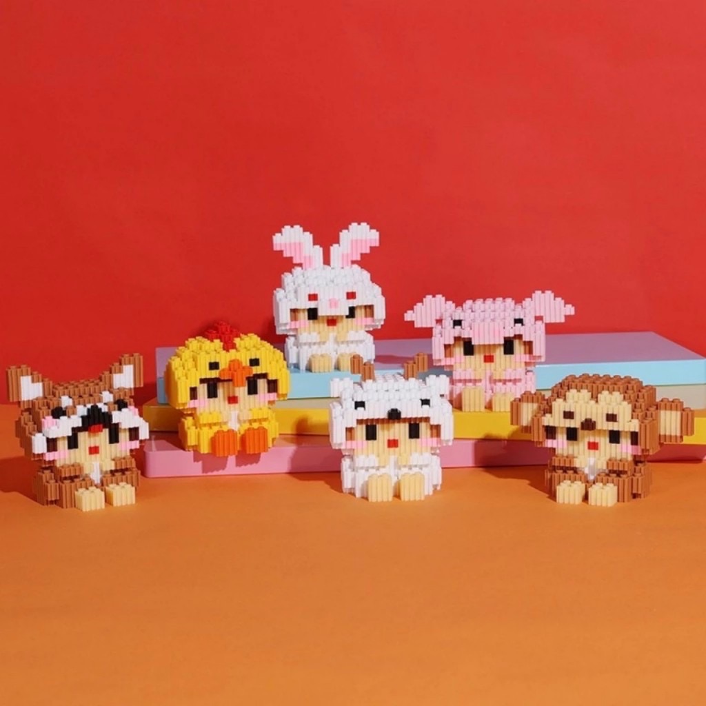 Bộ lego mini 550 pcs hình thú nhiều hình- ngẫu nhiên tùy lô / pktn sale