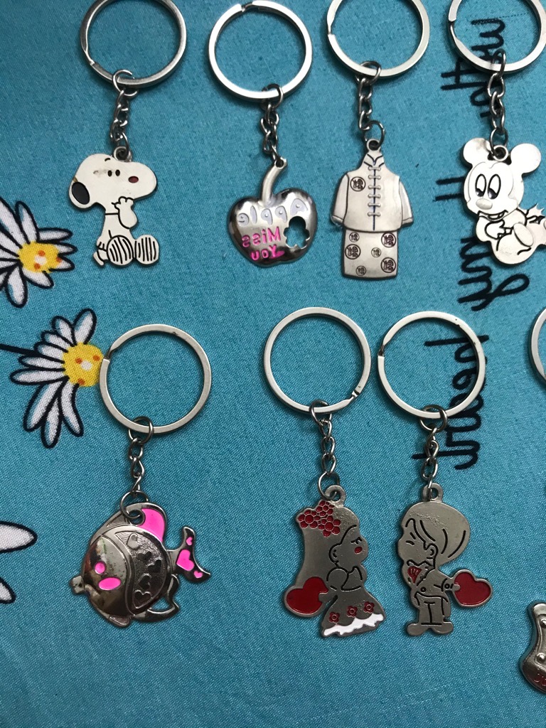 Móc khoá inox nhiều hình Cute @dma, 1C2,8