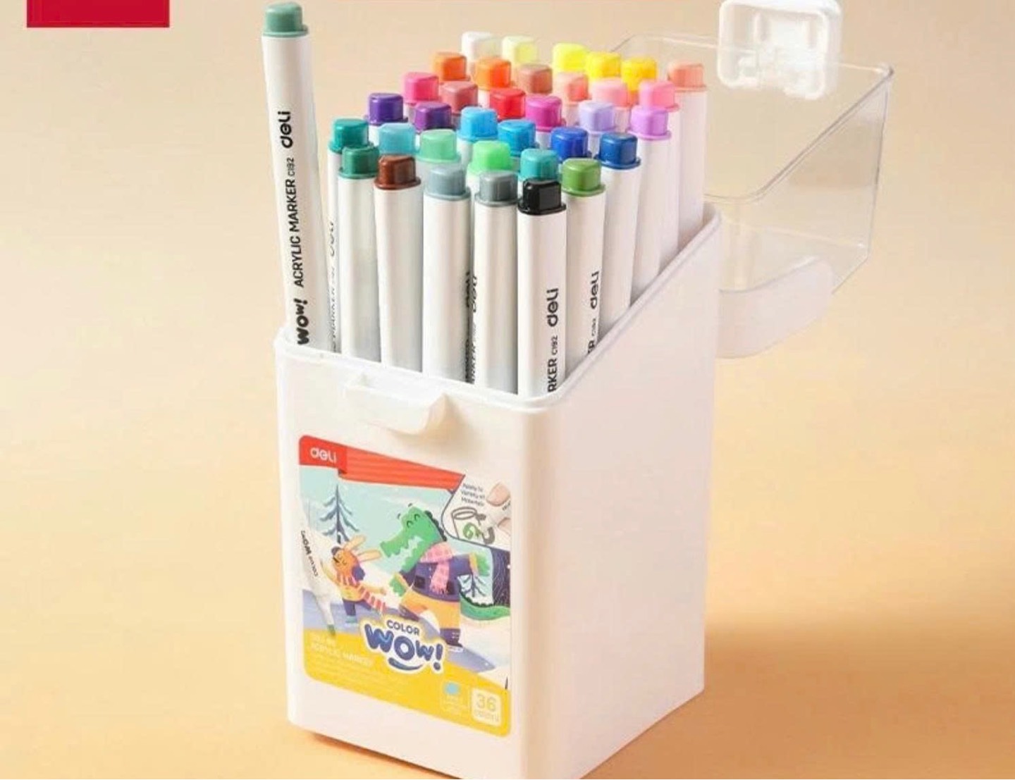 Hộp 24 bút lông màu Acrylic DL192.24[BH: None] 1l1