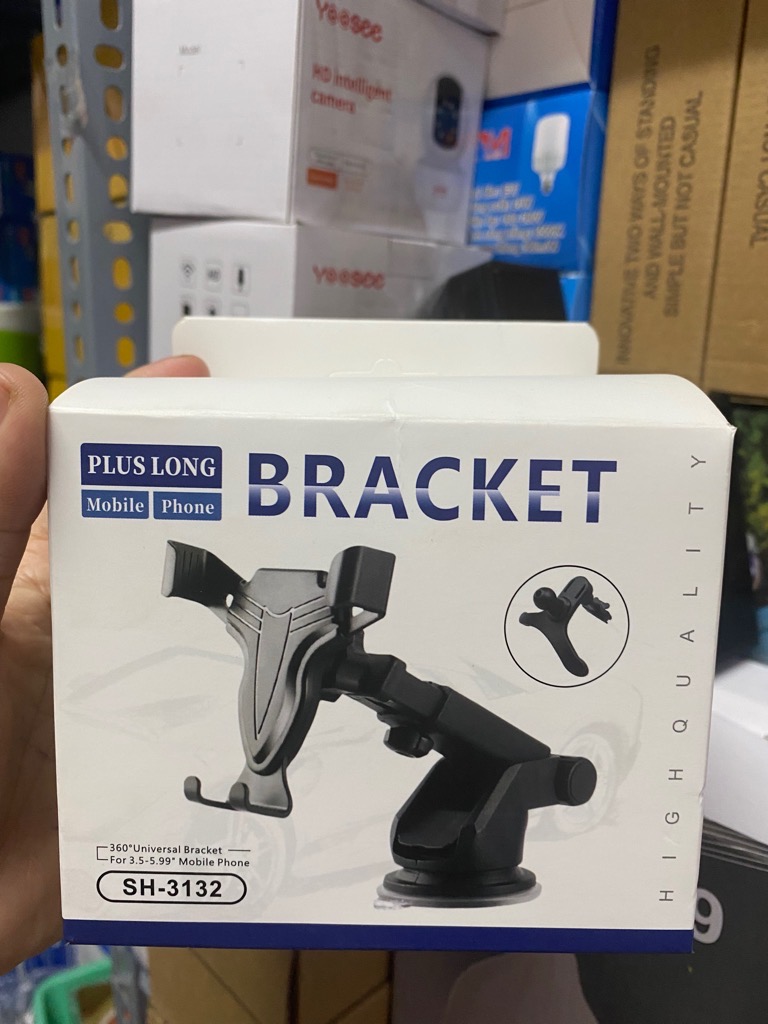 GIÁ ĐỠ ĐIỆN THOẠI TRÊN XE HƠI SH-3132 HÍT XOAY 360 ĐỘ BRACKET CHO Ô TÔ / pktn sale