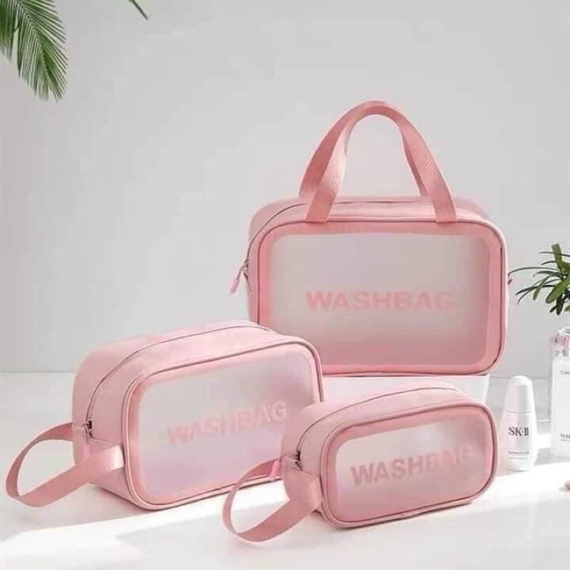 Combo 3 túi 3 size Washbag đựng Mỹ Phẩm, đồ dùng cá nhân [BH: None]