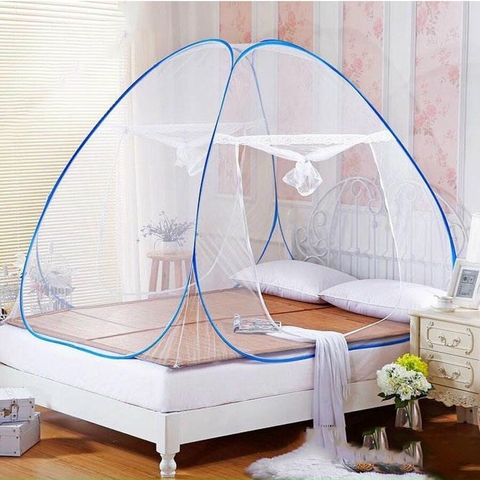 Mùng chụp tự bung size 1.8X2m gấp gọn tiện lợi chống muỗi, chống côn trùng [BH: NONE]
